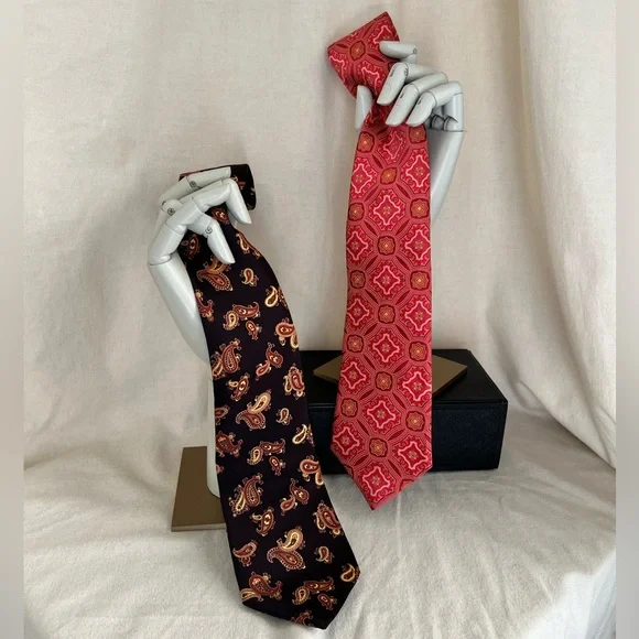 VALENTINO Patterned Silk Ties